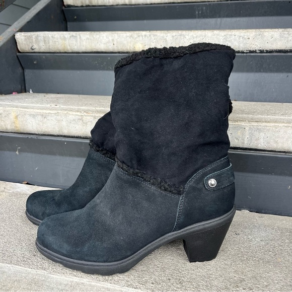Anne Klein Sport Harvest black Faux suede and Fur Cold Weather Booties - Picture 4 of 16